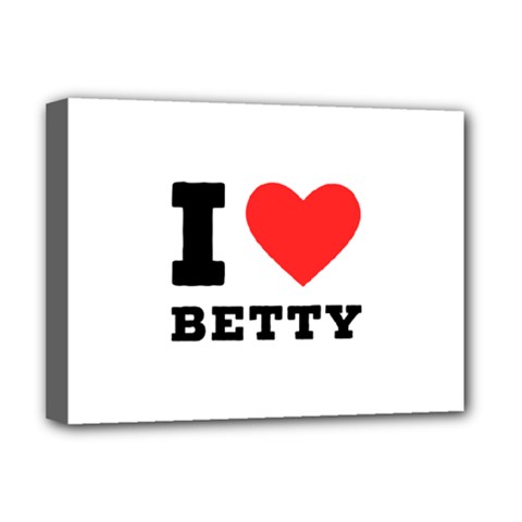 I Love Betty Deluxe Canvas 16  X 12  (stretched)  by ilovewhateva