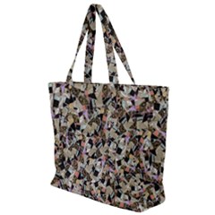 Mystic Geometry Abstract Print Zip Up Canvas Bag by dflcprintsclothing
