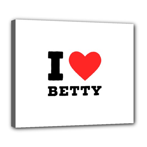 I Love Betty Deluxe Canvas 24  X 20  (stretched) by ilovewhateva