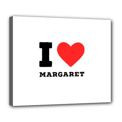 I Love Margaret Deluxe Canvas 24  X 20  (stretched) by ilovewhateva