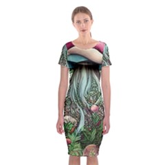 Craft Mushroom Classic Short Sleeve Midi Dress by GardenOfOphir