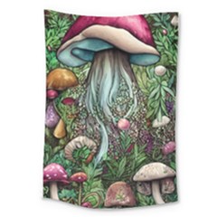 Craft Mushroom Large Tapestry by GardenOfOphir