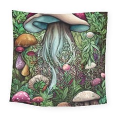 Craft Mushroom Square Tapestry (large) by GardenOfOphir