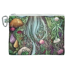 Craft Mushroom Canvas Cosmetic Bag (xl) by GardenOfOphir