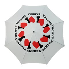 I Love Sandra Golf Umbrellas by ilovewhateva