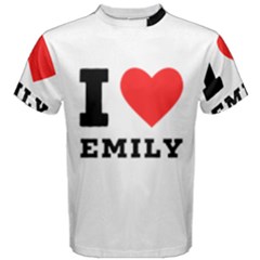 I Love Emily Men s Cotton Tee by ilovewhateva