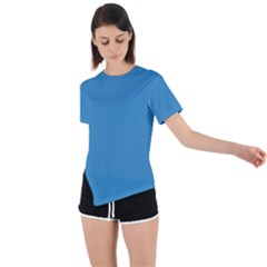 Regatta Blue	 - 	asymmetrical Short Sleeve Sports Tee by ColorfulSportsWear