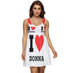 I Love Donna Ruffle Strap Babydoll Chiffon Dress by ilovewhateva