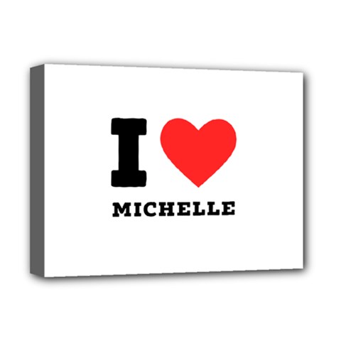 I Love Michelle Deluxe Canvas 16  X 12  (stretched)  by ilovewhateva