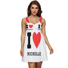 I Love Michelle Ruffle Strap Babydoll Chiffon Dress by ilovewhateva