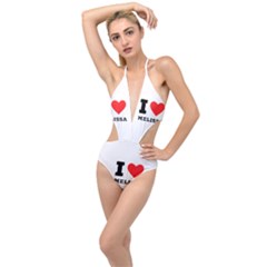 I Love Melissa Plunging Cut Out Swimsuit by ilovewhateva