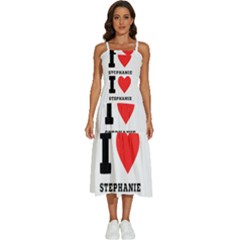 I Love Stephanie Sleeveless Shoulder Straps Boho Dress by ilovewhateva
