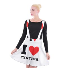 I Love Cynthia Suspender Skater Skirt by ilovewhateva