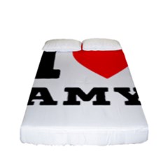 I Love Amy Fitted Sheet (full/ Double Size) by ilovewhateva