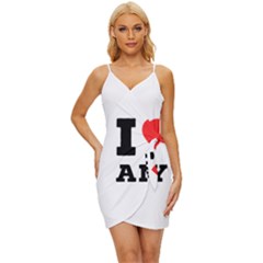 I Love Amy Wrap Tie Front Dress by ilovewhateva