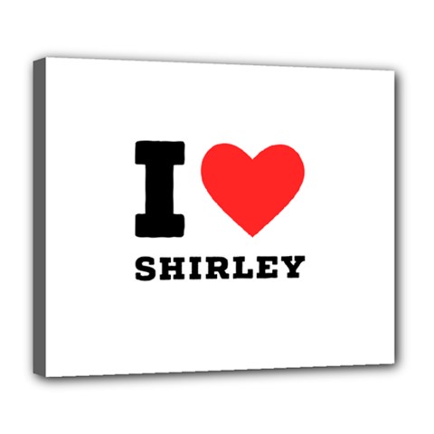 I Love Shirley Deluxe Canvas 24  X 20  (stretched) by ilovewhateva