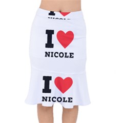 I Love Nicole Short Mermaid Skirt by ilovewhateva