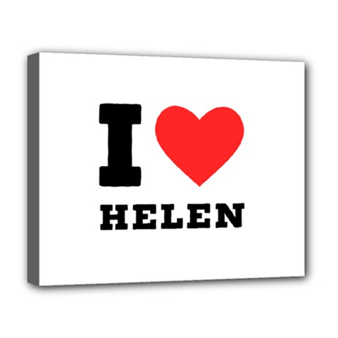 I Love Helen Deluxe Canvas 20  X 16  (stretched) by ilovewhateva