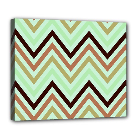 Chevron Iii Deluxe Canvas 24  X 20  (stretched) by GardenOfOphir