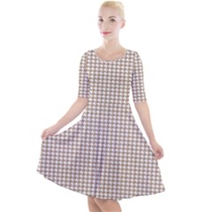 Pattern 99 Quarter Sleeve A-line Dress by GardenOfOphir