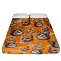 Cat cute Fitted Sheet (Queen Size) View1