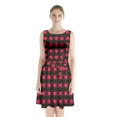 Pattern 143 Sleeveless Waist Tie Chiffon Dress by GardenOfOphir