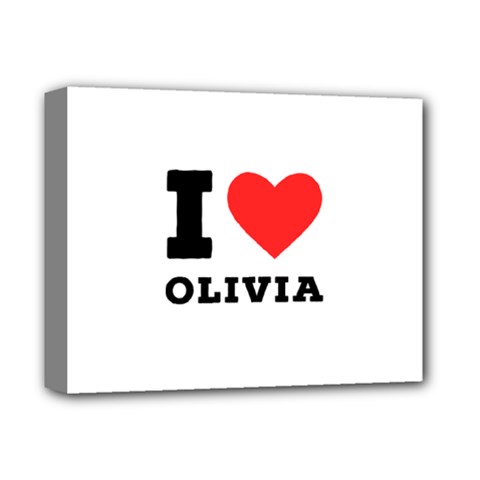 I Love Olivia Deluxe Canvas 14  X 11  (stretched) by ilovewhateva