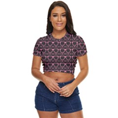 Pattern 197 Side Button Cropped Tee by GardenOfOphir