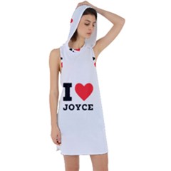 I Love Joyce Racer Back Hoodie Dress by ilovewhateva