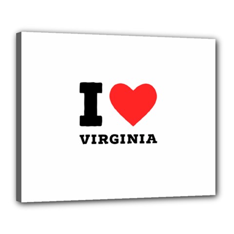 I Love Virginia Canvas 20  X 16  (stretched) by ilovewhateva