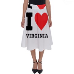 I Love Virginia Perfect Length Midi Skirt by ilovewhateva