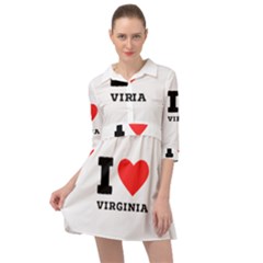 I Love Virginia Mini Skater Shirt Dress by ilovewhateva