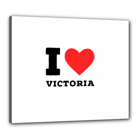 I Love Victoria Canvas 24  X 20  (stretched) by ilovewhateva