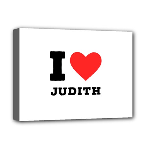I Love Judith Deluxe Canvas 16  X 12  (stretched)  by ilovewhateva