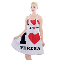 I Love Teresa Halter Party Swing Dress  by ilovewhateva