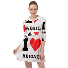 I Love Abigail  Mini Skater Shirt Dress by ilovewhateva