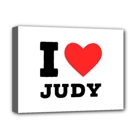 I Love Judy Deluxe Canvas 16  X 12  (stretched)  by ilovewhateva