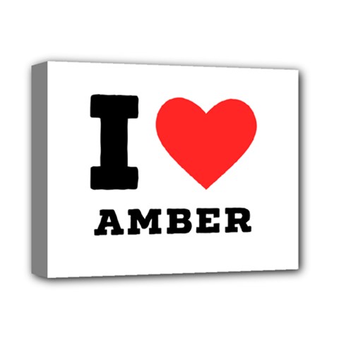 I Love Amber Deluxe Canvas 14  X 11  (stretched) by ilovewhateva