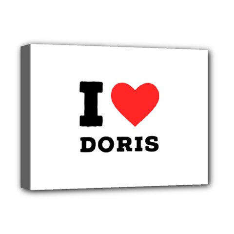 I Love Doris Deluxe Canvas 16  X 12  (stretched)  by ilovewhateva