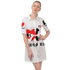 I Love Theresa Belted Shirt Dress by ilovewhateva