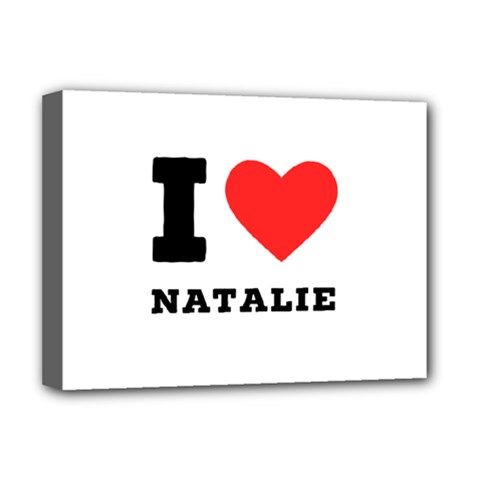 I Love Natalie Deluxe Canvas 16  X 12  (stretched)  by ilovewhateva
