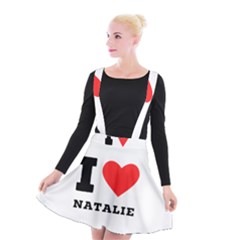 I Love Natalie Suspender Skater Skirt by ilovewhateva