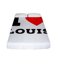 I Love Louis Fitted Sheet (full/ Double Size) by ilovewhateva