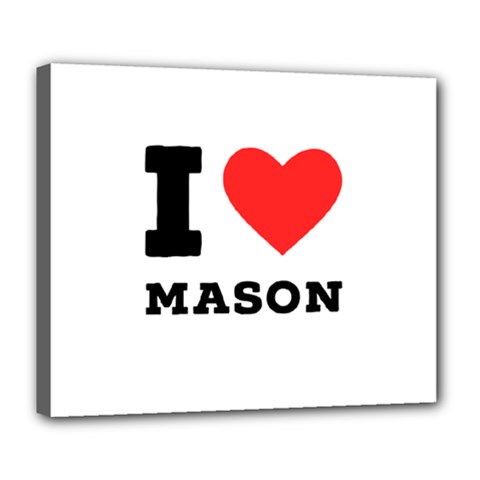 I Love Mason Deluxe Canvas 24  X 20  (stretched) by ilovewhateva
