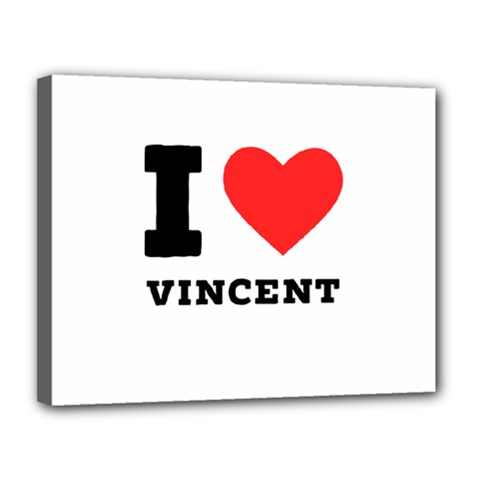 I Love Vincent  Canvas 14  X 11  (stretched) by ilovewhateva