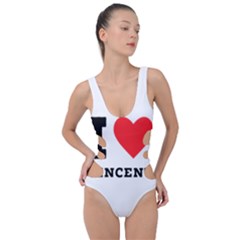 I Love Vincent  Side Cut Out Swimsuit by ilovewhateva