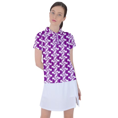 Candy Illustration Pattern Women s Polo Tee by GardenOfOphir