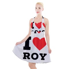 I Love Roy Halter Party Swing Dress  by ilovewhateva