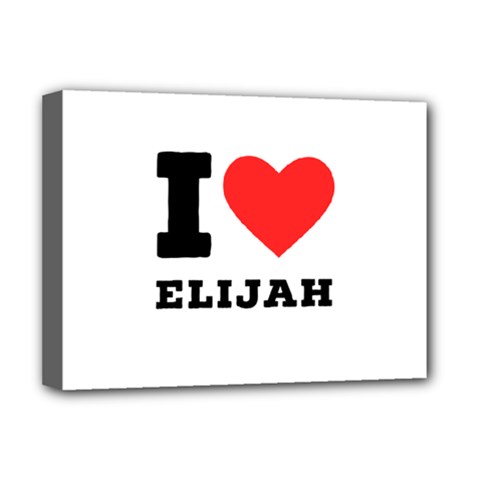 I Love Elijah Deluxe Canvas 16  X 12  (stretched)  by ilovewhateva