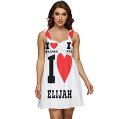 I Love Elijah Ruffle Strap Babydoll Chiffon Dress by ilovewhateva
